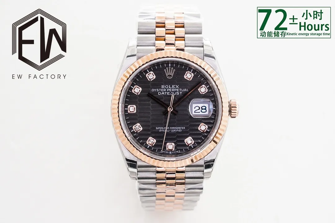 【High-end replica】💰1360! 【Customized all-in-one machine】💰1920! 【Top Replica】💰Private chat! ! ! [2023 New Style] Rolex Datejust 36 Series ① Exclusively customized 3235 movement, kinetic energy storage up to 72 hours, stable and reliable quality; ② Case: same size and thickness as the original; ③ Text: polished nails, top Swiss ice blue luminous, delicate shading, color matching; ④ Glass: sapphire glass with 2.5x magnifying glass effect, transparent glass; ⑤Watch strap: Top-notch workmanship. Each strap fits perfectly with the lug, giving the wrist the highest comfort. Produced by EW, it must be a high-quality product. Every extreme detail is the sincerity of the EW factory’s ingenuity and development; this picture is a real shot of a top-grade replica!