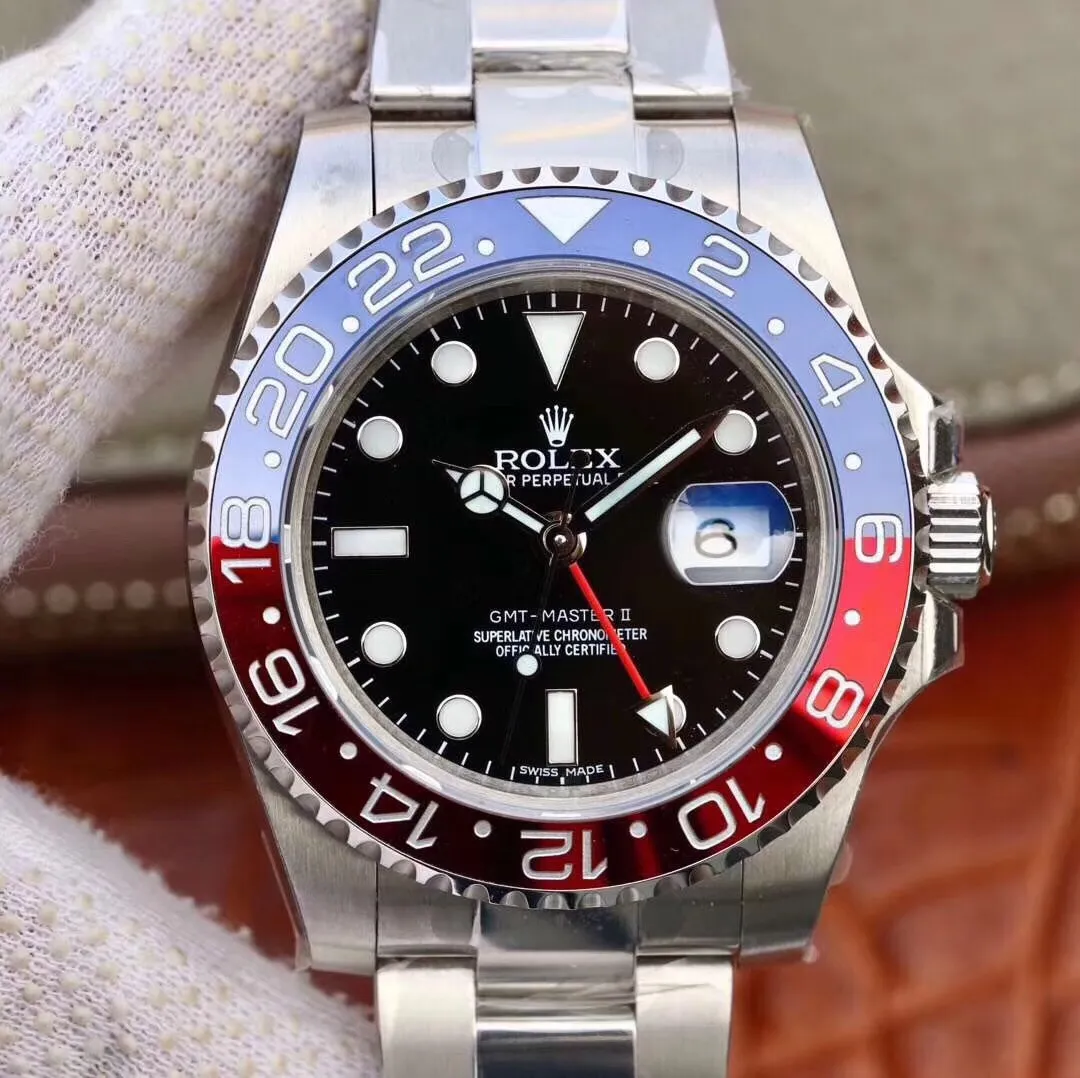 【High-end replica】💰1160! 【Customized all-in-one machine】💰1720! [Top replica] Private chat! ! ! The Rolex Greenwich [GMT-Master II] is one of Rolex's best-selling watches. It is equipped with a real ceramic ring and platinum fonts. The imported 9015 all-in-one mechanical movement has stable and reliable quality. The diameter is 40mm. It is developed one-to-one from the original.