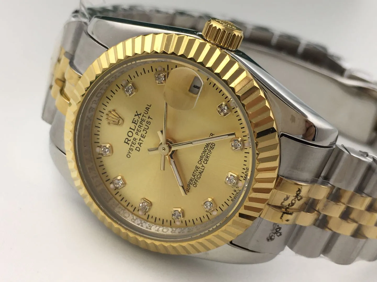 【Foreign Trade Import】💰1040 each! Rolex Datejust ladies mechanical watch. Stainless steel case and strap, unique diamond-encrusted dial, classic and versatile shape, and outstanding business and casual taste.